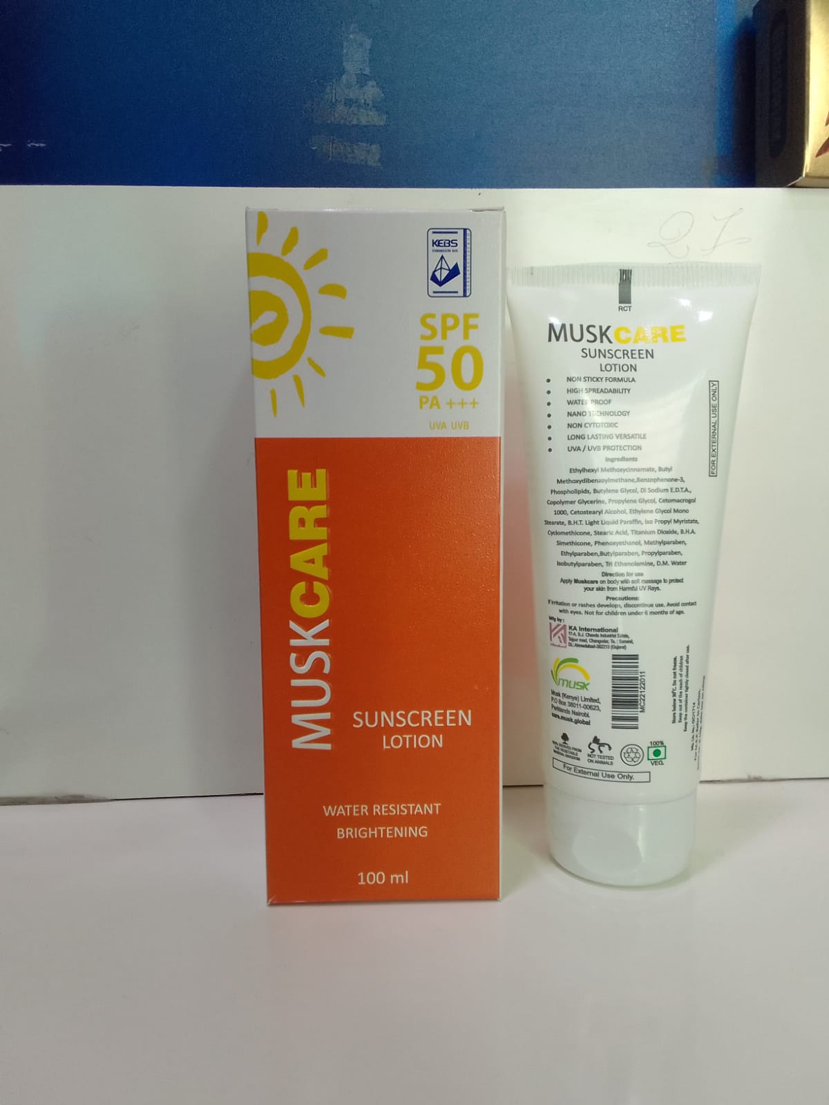 Musk Care Sunscreen